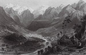 Cauterets, in the Pyrenees by Thomas (after) Allom