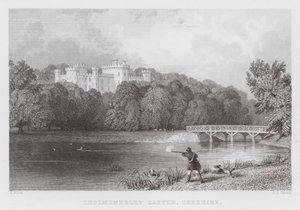 Cholmondeley Castle, Cheshire by Thomas (after) Allom
