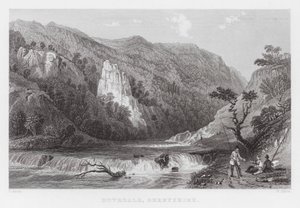 Dovedale, Derbyshire by Thomas (after) Allom