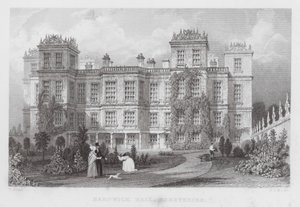 Hardwick Hall, Derbyshire by Thomas (after) Allom