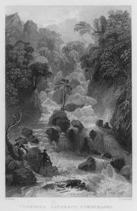 Lowdore Cataract, Cumberland (engraving)