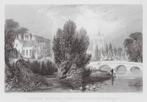 Melton Mowbray, Club House, Leicestershire (engraving) by Thomas (after) Allom