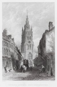 Newark Church, Nottinghamshire by Thomas (after) Allom