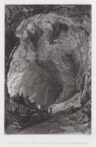 Rutland Cavern, near Matlock, Derbyshire by Thomas (after) Allom
