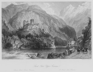 Saint Beat, Upper Garonne by Thomas (after) Allom