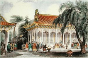 The Hall of Audience at the Palace of Yuen-ming-Yuan, Peking, c.1850