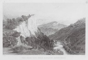 The High Tor, near Matlock, Derbyshire by Thomas (after) Allom