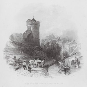 The Phoenix Tower, Chester Walls by Thomas (after) Allom