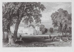 Welbeck Abbey, Nottinghamshire by Thomas (after) Allom