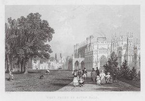 West Front of Eaton Hall by Thomas (after) Allom