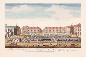 A View of Covent Garden, London by Thomas (after) Bowles