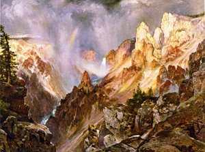 The Canyon of the Yellowstone by Thomas (after) Moran