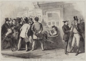 The War Excitement in New York, Scene in Front of a Fire-Engine House by Thomas (after) Nast