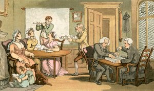The Social Evening by Thomas (after) Rowlandson