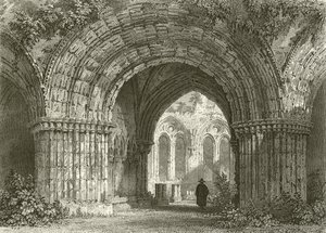 Chapter House, Furness Abbey by Thomas Allom