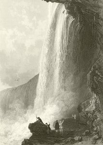 Horse Shoe Fall, Niagara. Entrance to the Cavern of, on the English side
