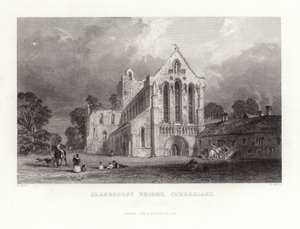 Llanercost Priory in Cumberland by Thomas Allom