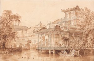 The House of a Chinese Merchant Near Canton