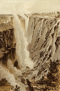 The Victoria Falls, Zambesi, from the East End of the Chasm