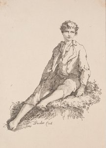 Specimens of Polyautography: Boy Seated on a Grassy Bank