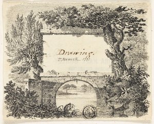 Vignette with Bridge Trees by Thomas Bewick