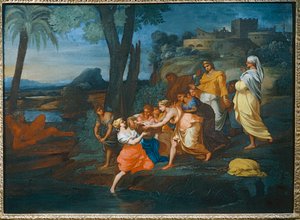 Moses saved from the waters