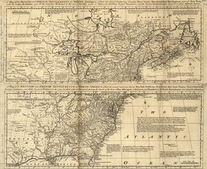 A Map of the British and French Settlements in North America