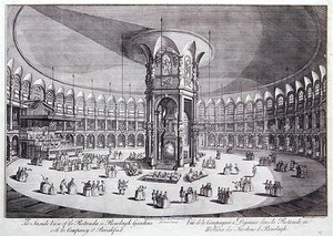 The Inside View of the Rotunda in Ranelagh Gardens with the Company at Breakfast, from John Stowe