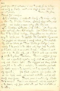 Describes a visit to the National Academy Gallery in London. Transcription
