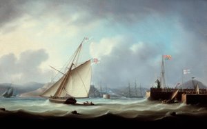 The Arrival of George IV at Leith Harbour by Thomas Buttersworth