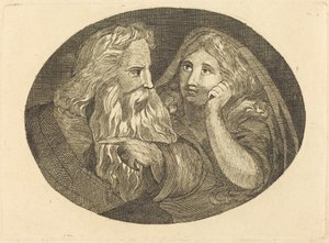 Lear and Cordelia by Thomas Butts, Jr. after William Blake