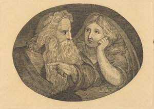 Lear and Cordelia by Thomas Butts, Jr. after William Blake