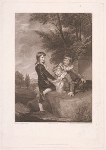 Thomas Philip Third Lord Grantham, Afterwards Earl De Grey, with His Brothers, Frederick John and Philip by Thomas Cheesman