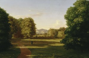 Gardens of the Van Rensselaer Manor House by Thomas Cole