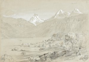 Landscape with Jungfrau by Thomas Cole