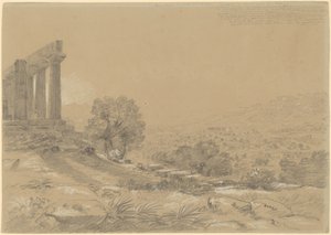 Temple of Juno, Agrigentum by Thomas Cole