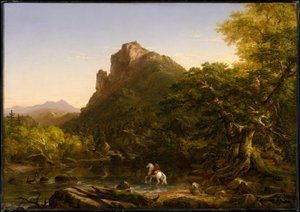 The Mountain Ford by Thomas Cole
