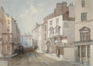 Coleman Street, City of London, 1851 by Thomas Colman Dibdin