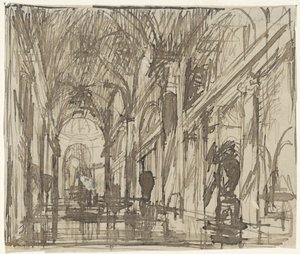 Church Interior in Rome by Thomas Cool