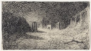 Ruins at Night by Thomas Cool