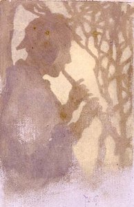 A Woodlander, or Piping to the Never Never Land by Thomas Cooper Gotch