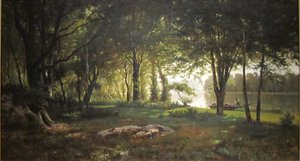 Landscape, River and Forest by Thomas Corwin Lindsay