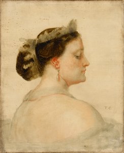 Portrait of Mathilde Bonaparte, 1820-1904, French Princess by Thomas Couture