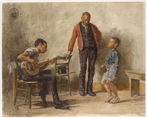 The Dancing Lesson by Thomas Cowperthwait Eakins