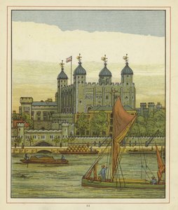 Boats on the River Thames with the Tower of London Beyond