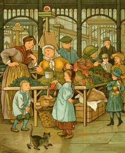 Paris covered market by Thomas Crane