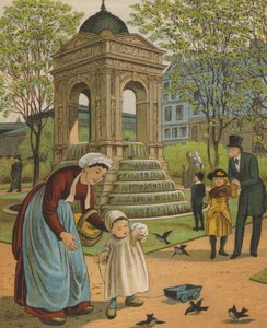 Paris: The Fountain of the Innocents by Thomas Crane