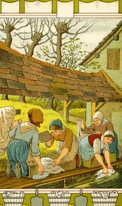Washerwomen of Caen by Thomas Crane