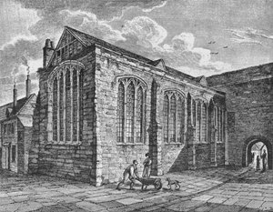 North-east view of the Chapel of the Holy Trinity, Leadenhall, City of London by Thomas Dale