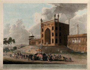 Eastern Gate of the Jummah Musjid at Delhi